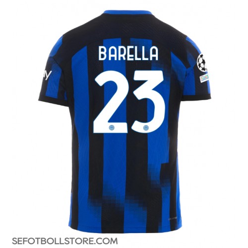 Inter Milan Nicolo Barella #23 Replika Hemmatröja 2023-24 Kortärmad